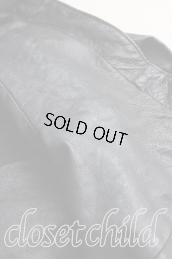 画像6: ヴィヴィアンウエストウッド 中古 / ラムレザーライダースジャケット 2（9号相当） 黒  H-25-11-30-002-jc-OD-ZH (6)