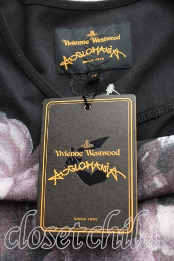 画像3: ANGLOMANIA 中古 / フラワーptTシャツ M 黒  H-25-11-30-026-ts-OD-ZH (3)