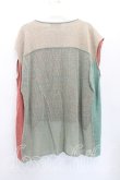 画像2: ヴィヴィアンウエストウッド 中古 / メッシュボーダートップス 00（ワンサイズ） 赤ｘ茶  H-25-11-30-031-to-OD-ZH (2)