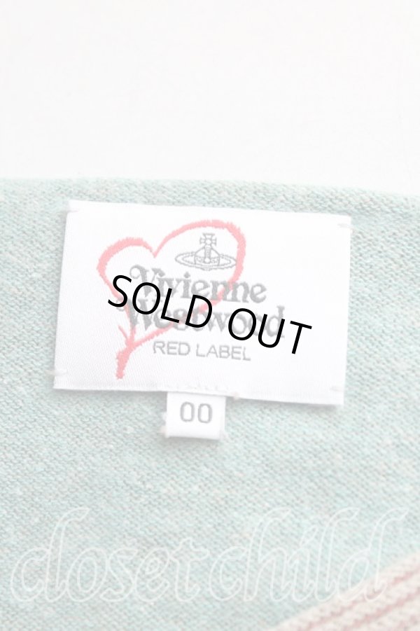 画像3: ヴィヴィアンウエストウッド 中古 / メッシュボーダートップス 00（ワンサイズ） 赤ｘ茶  H-25-11-30-031-to-OD-ZH (3)