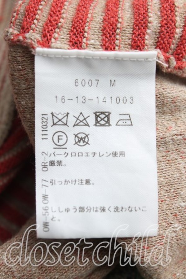 画像4: ヴィヴィアンウエストウッド 中古 / メッシュボーダートップス 00（ワンサイズ） 赤ｘ茶  H-25-11-30-031-to-OD-ZH (4)