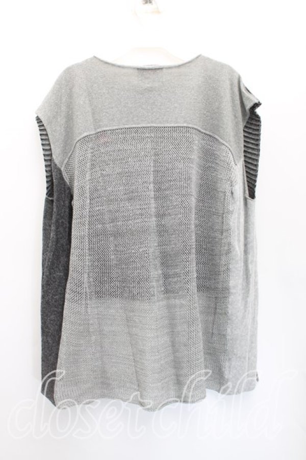 画像2: ヴィヴィアンウエストウッド 中古 / メッシュボーダートップス 00（ワンサイズ） 黒ｘ灰  H-25-11-30-032-to-OD-ZH (2)