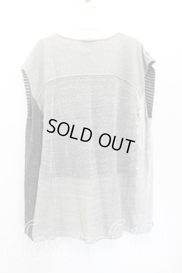 画像2: ヴィヴィアンウエストウッド 中古 / メッシュボーダートップス 00（ワンサイズ） 黒ｘ灰  H-25-11-30-032-to-OD-ZH (2)