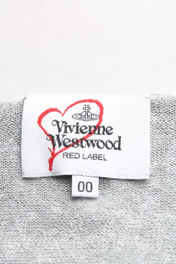画像3: ヴィヴィアンウエストウッド 中古 / メッシュボーダートップス 00（ワンサイズ） 黒ｘ灰  H-25-11-30-032-to-OD-ZH (3)