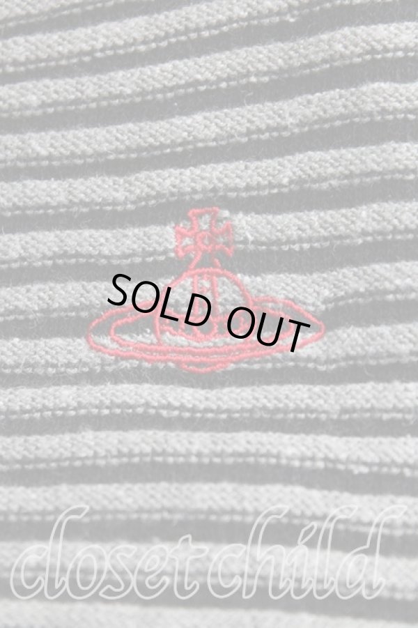 画像6: ヴィヴィアンウエストウッド 中古 / メッシュボーダートップス 00（ワンサイズ） 黒ｘ灰  H-25-11-30-032-to-OD-ZH (6)