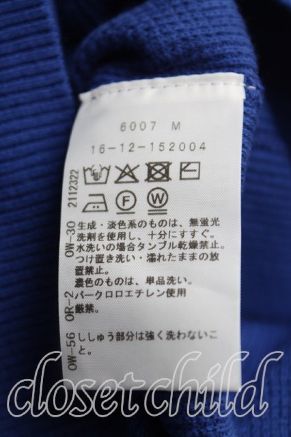 画像4: ヴィヴィアンウエストウッド 中古 / ワッフルベーシッククルーネックカーディガン 40（M相当） 青  H-25-11-30-033-to-OD-ZH (4)