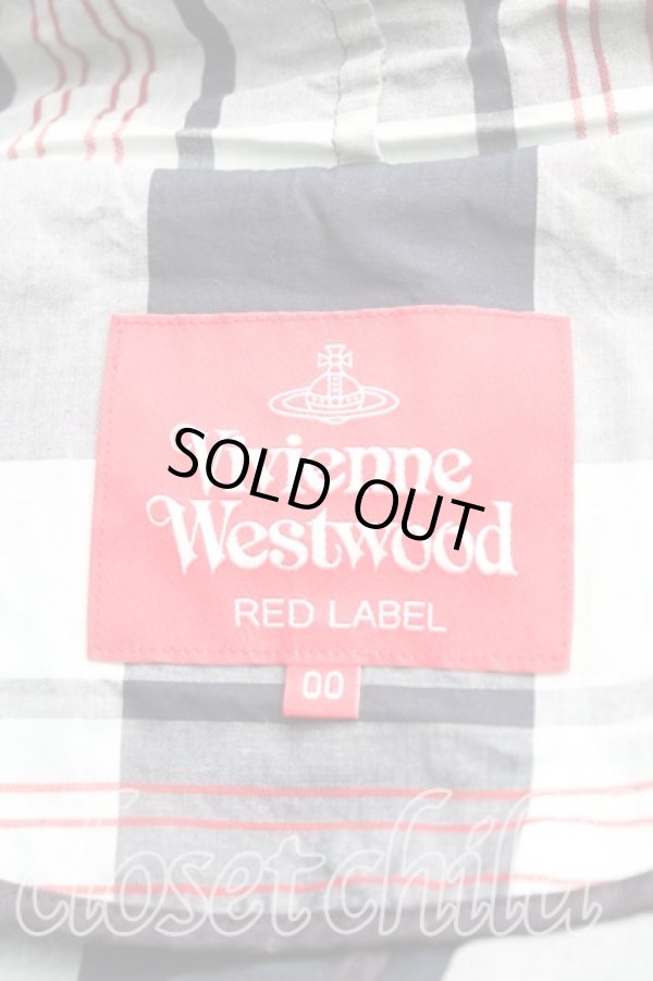 画像3: ヴィヴィアンウエストウッド 中古 / サマーチェックジップアップパーカー 00（ワンサイズ） 黒ｘ緑  H-25-11-30-034-to-OD-ZH (3)