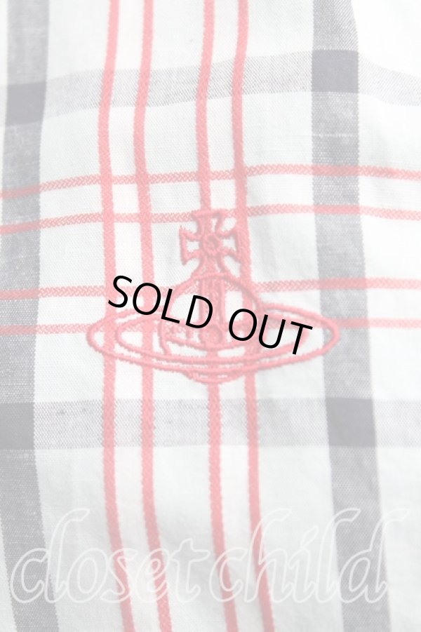 画像6: ヴィヴィアンウエストウッド 中古 / サマーチェックジップアップパーカー 00（ワンサイズ） 黒ｘ緑  H-25-11-30-034-to-OD-ZH (6)