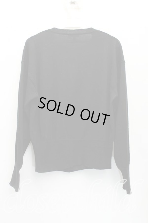 画像2: ヴィヴィアンウエストウッド 中古 / カラーオーブ刺繍カーディガン M 黒  H-25-11-30-035-to-OD-ZH (2)