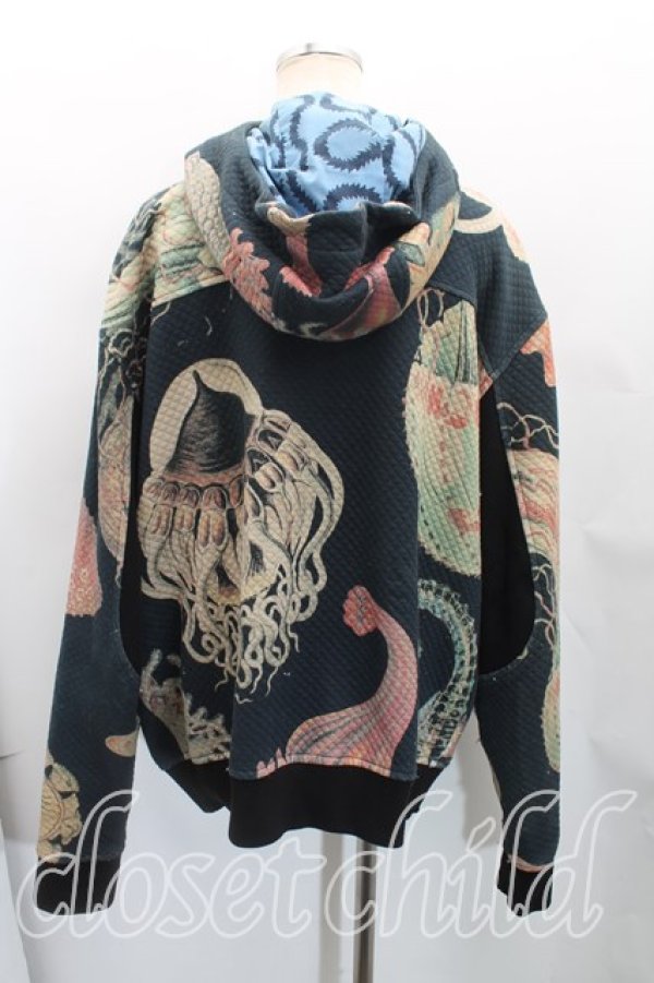 画像2: ANGLOMANIA 中古 / シークリーチャーフーディ L 黒  H-25-11-30-001-jc-OD-ZH (2)