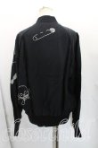 画像2: ヴィヴィアンウエストウッド MAN 中古 / LOGOS EXBROIDERYボンバー 44（メンズS相当） 黒  H-25-11-30-004-jc-OD-ZH (2)