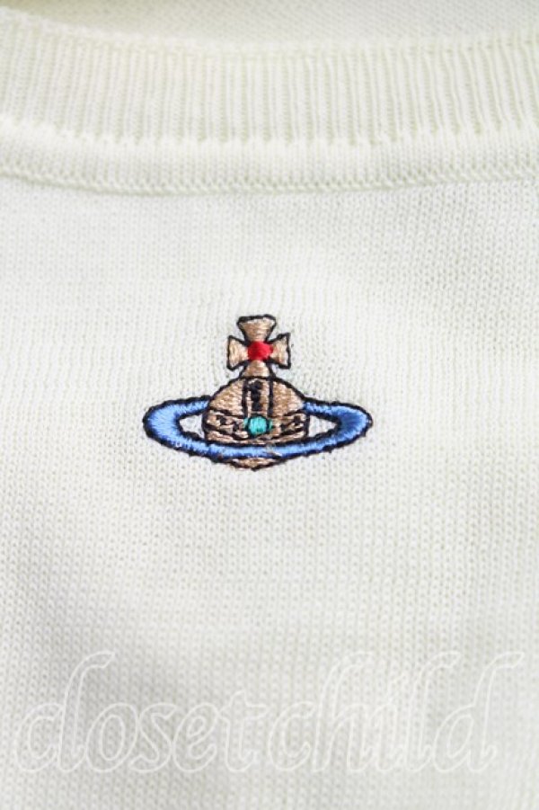 画像6: ヴィヴィアンウエストウッド 中古 / カラーオーブ刺繍サマーニット M ライム  H-25-11-30-037-to-OD-ZH (6)