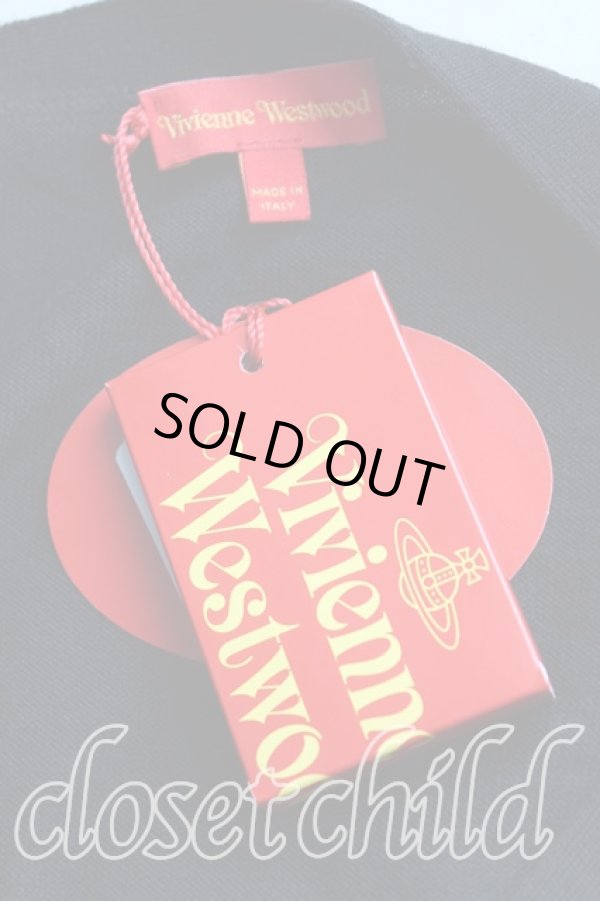 画像3: ヴィヴィアンウエストウッド 中古 / カラーオーブ刺繍カーディガン M 黒  H-25-11-30-039-to-OD-ZH (3)