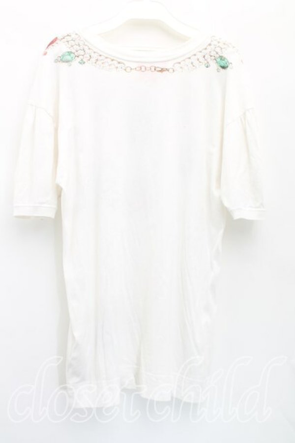 画像2: ヴィヴィアンウエストウッド 中古 / パフスリーブTシャツ 01（7号相当） 白  H-25-11-30-042-to-OD-ZH (2)