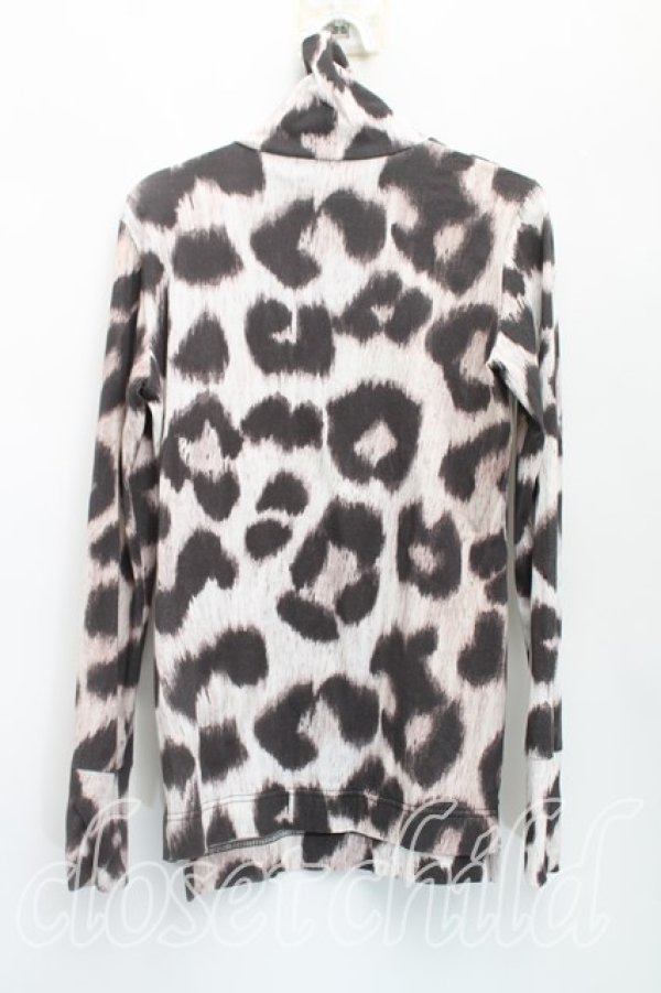 画像2: ヴィヴィアンウエストウッド 中古 / レオパード柄タートルカットソー 00（ワンサイズ） 黒ｘ茶  H-25-11-30-043-to-OD-ZH (2)