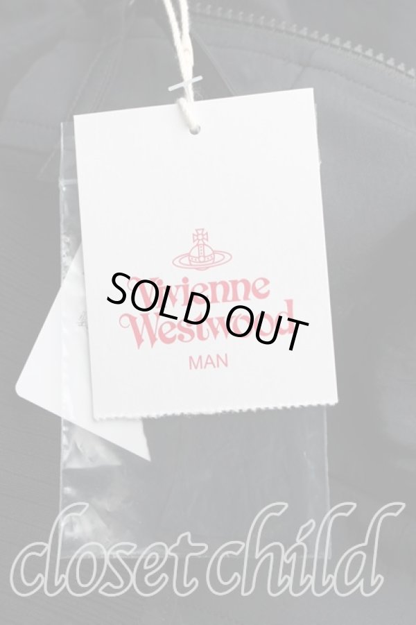 画像6: ヴィヴィアンウエストウッド MAN 中古 / LOGOS EXBROIDERYボンバー 44（メンズS相当） 黒  H-25-11-30-004-jc-OD-ZH (6)