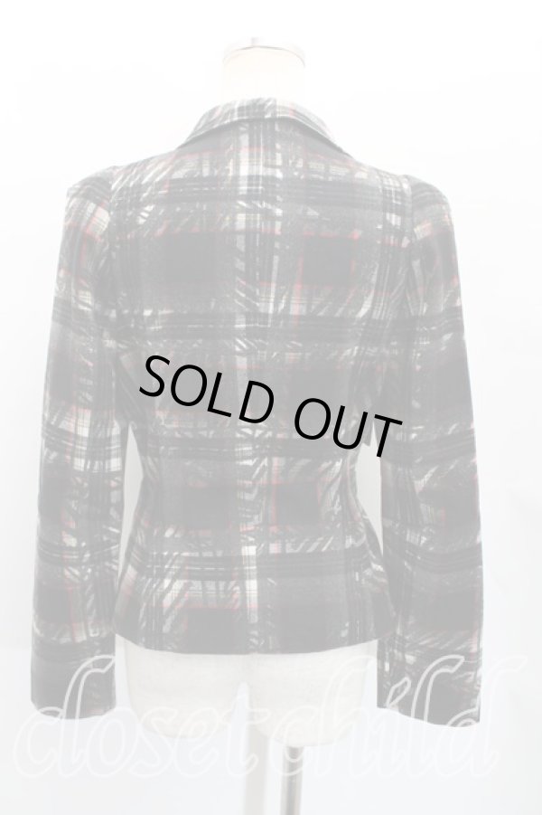 画像2: ヴィヴィアンウエストウッド 中古 / クレヨンチェックジャケット 40（9号相当） 灰  H-25-11-30-007-jc-OD-ZH (2)