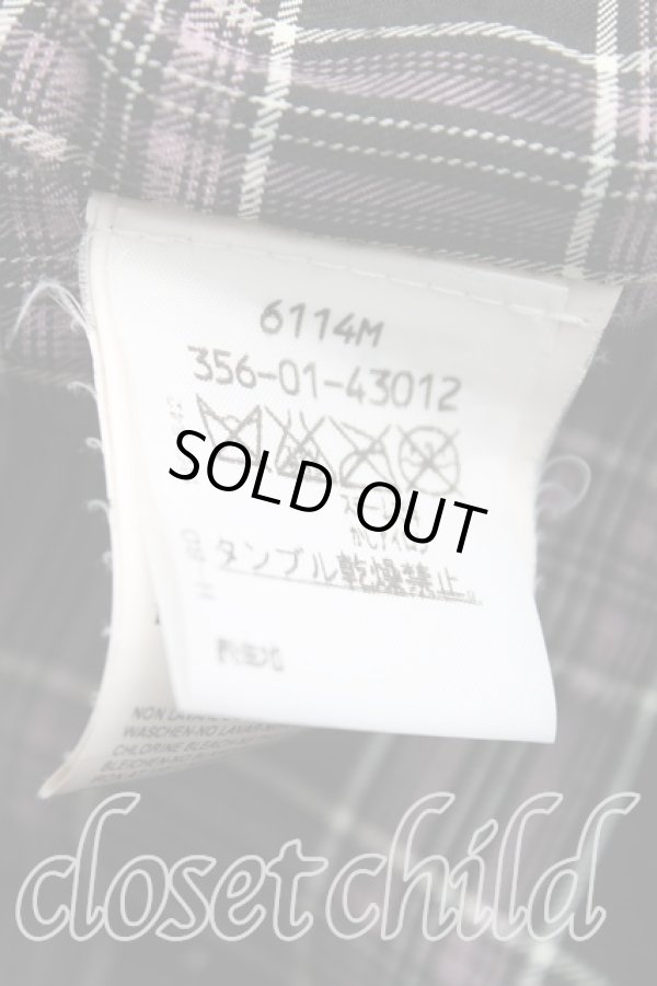 画像5: ヴィヴィアンウエストウッド 中古 / クレヨンチェックジャケット 40（9号相当） 灰  H-25-11-30-007-jc-OD-ZH (5)