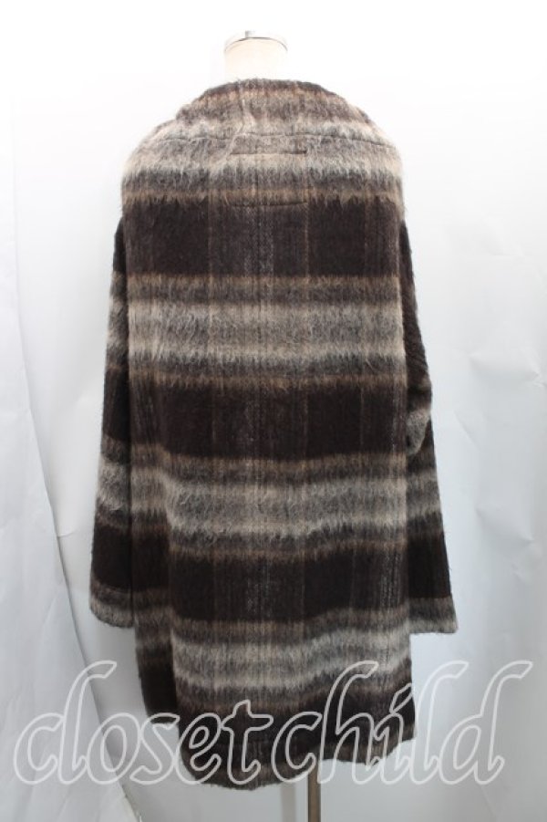 画像2: ANGLOMANIA 中古 / ブランケットケープ S/M 茶  H-25-11-30-013-co-OD-ZH (2)