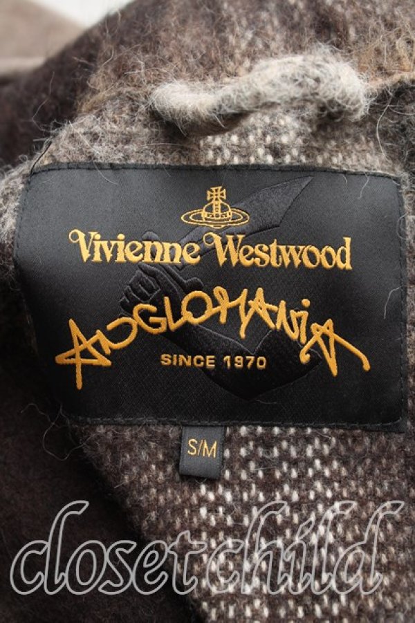 画像3: ANGLOMANIA 中古 / ブランケットケープ S/M 茶  H-25-11-30-013-co-OD-ZH (3)