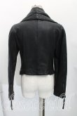 画像2: ヴィヴィアンウエストウッド 中古 / ラムレザーライダースジャケット 2（9号相当） 黒  H-25-11-30-002-jc-OD-ZH (2)