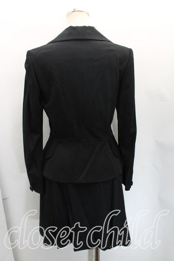 画像2: ヴィヴィアンウエストウッド 中古 / ラブジャケットセットアップ 2（9号相当） 黒  H-25-12-07-021-su-OD-ZH (2)