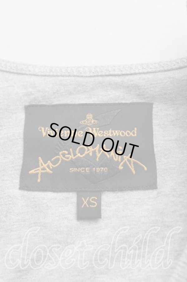 画像3: ANGLOMANIA 中古 / フラワーptTシャツ XS 灰  H-25-12-07-022-ts-IN-ZH (3)