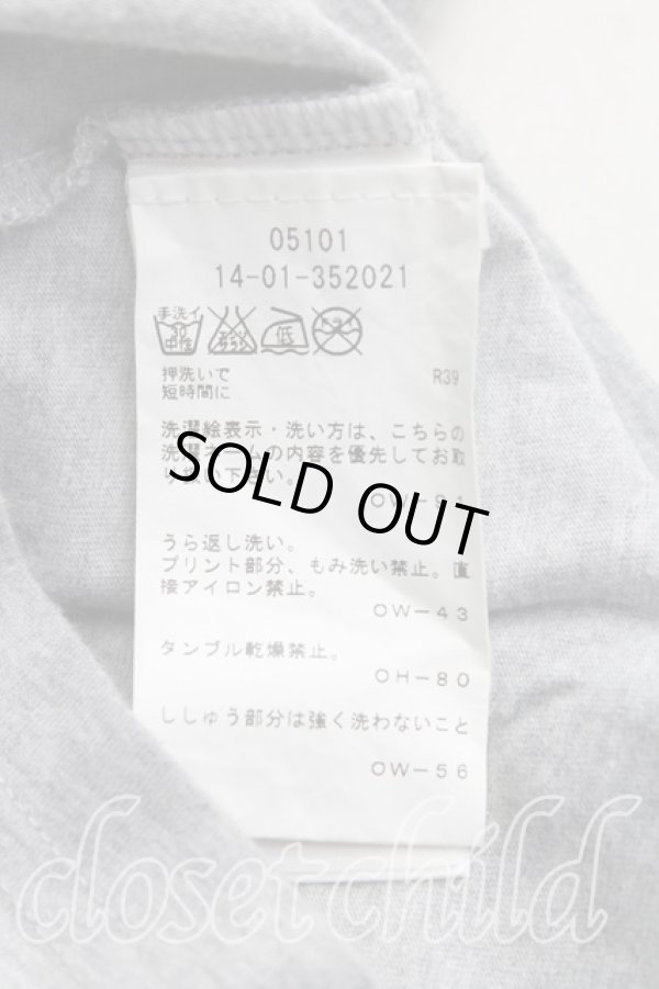 画像4: ANGLOMANIA 中古 / フラワーptTシャツ XS 灰  H-25-12-07-022-ts-IN-ZH (4)