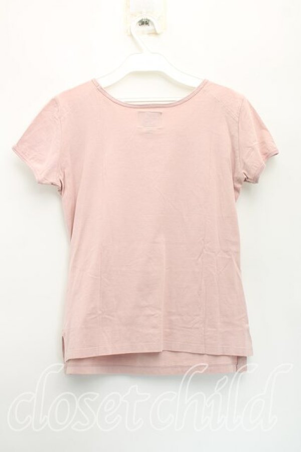 画像2: ANGLOMANIA 中古 / ホワイトキャットptTシャツ S ピンク  H-25-12-07-025-ts-IN-ZH (2)