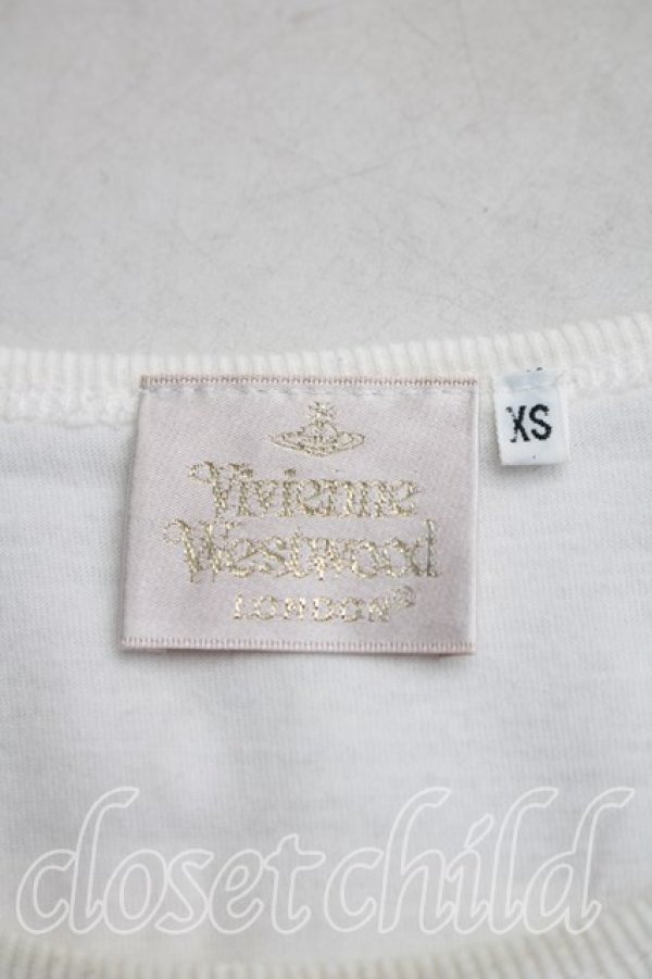 画像3: ヴィヴィアンウエストウッド 中古 / テディベアptTシャツ XS 白  H-25-12-07-027-ts-IN-ZH (3)