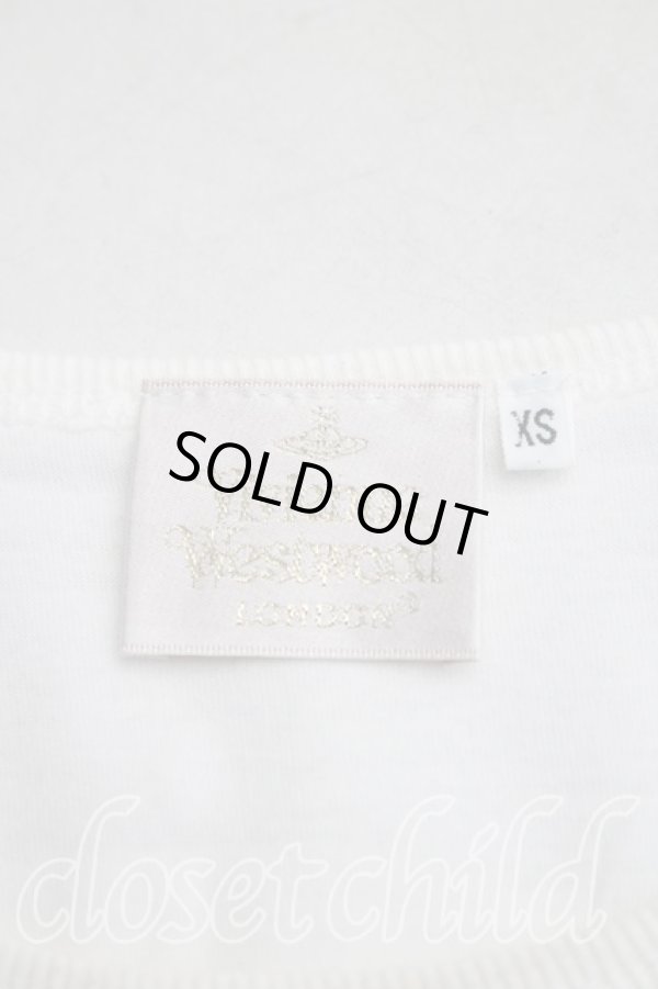 画像3: ヴィヴィアンウエストウッド 中古 / テディベアptTシャツ XS 白  H-25-12-07-027-ts-IN-ZH (3)