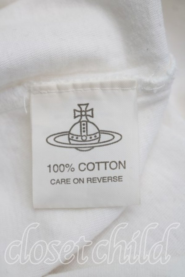 画像4: ヴィヴィアンウエストウッド 中古 / テディベアptTシャツ XS 白  H-25-12-07-027-ts-IN-ZH (4)