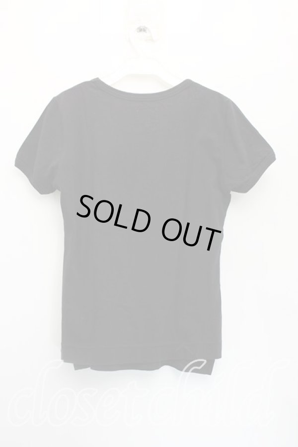 画像2: ANGLOMANIA 中古 / フラワーptTシャツ 36(S相当) 黒  H-25-12-07-028-ts-IN-ZH (2)