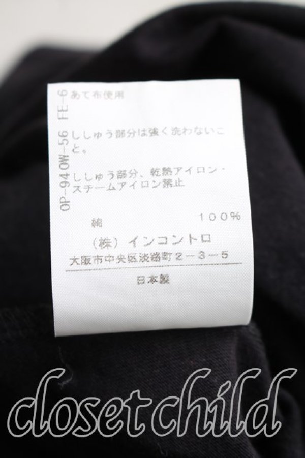画像5: ANGLOMANIA 中古 / フラワーptTシャツ 36(S相当) 黒  H-25-12-07-028-ts-IN-ZH (5)