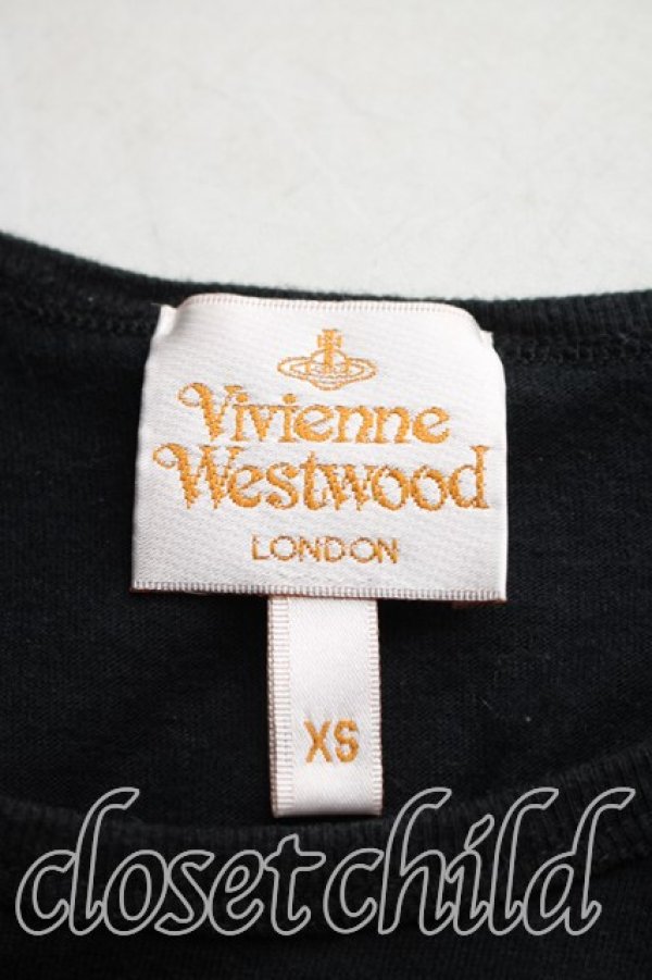 画像3: ヴィヴィアンウエストウッド 中古 / テディベアptTシャツ XS 黒  H-25-12-07-029-ts-IN-ZH (3)
