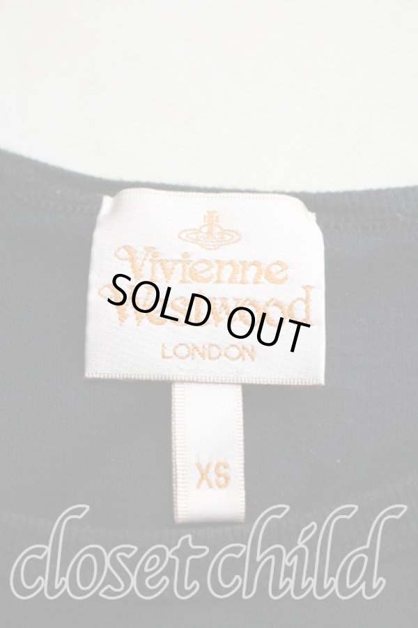 画像3: ヴィヴィアンウエストウッド 中古 / テディベアptTシャツ XS 黒  H-25-12-07-029-ts-IN-ZH (3)