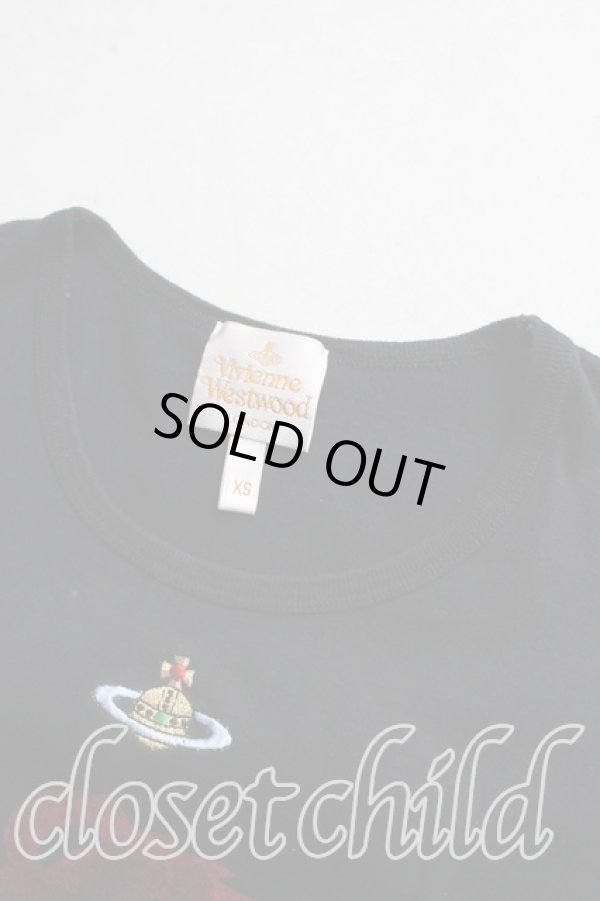 画像6: ヴィヴィアンウエストウッド 中古 / テディベアptTシャツ XS 黒  H-25-12-07-029-ts-IN-ZH (6)