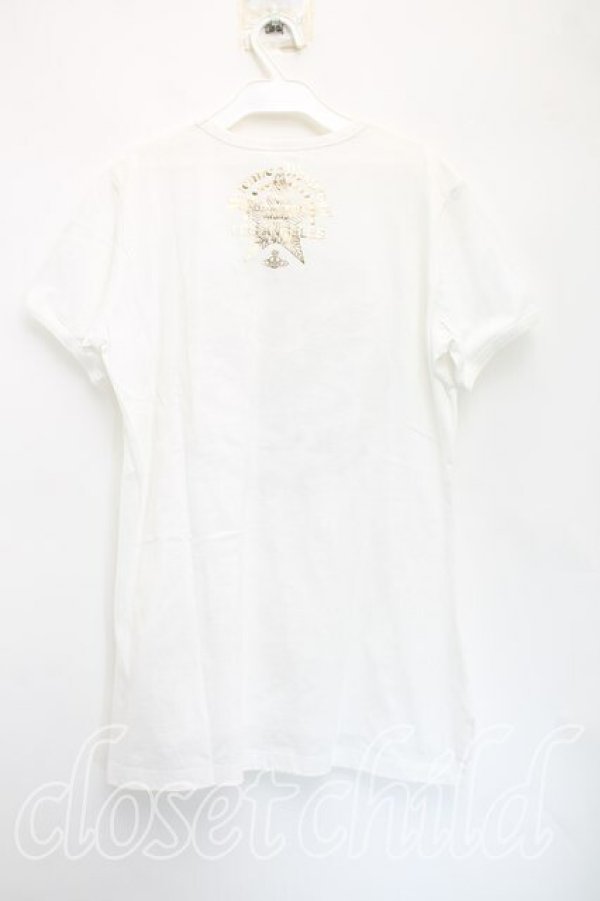 画像2: ヴィヴィアンウエストウッド 中古 / ウィングハートTシャツ L 白  H-25-12-07-030-ts-OD-ZH (2)