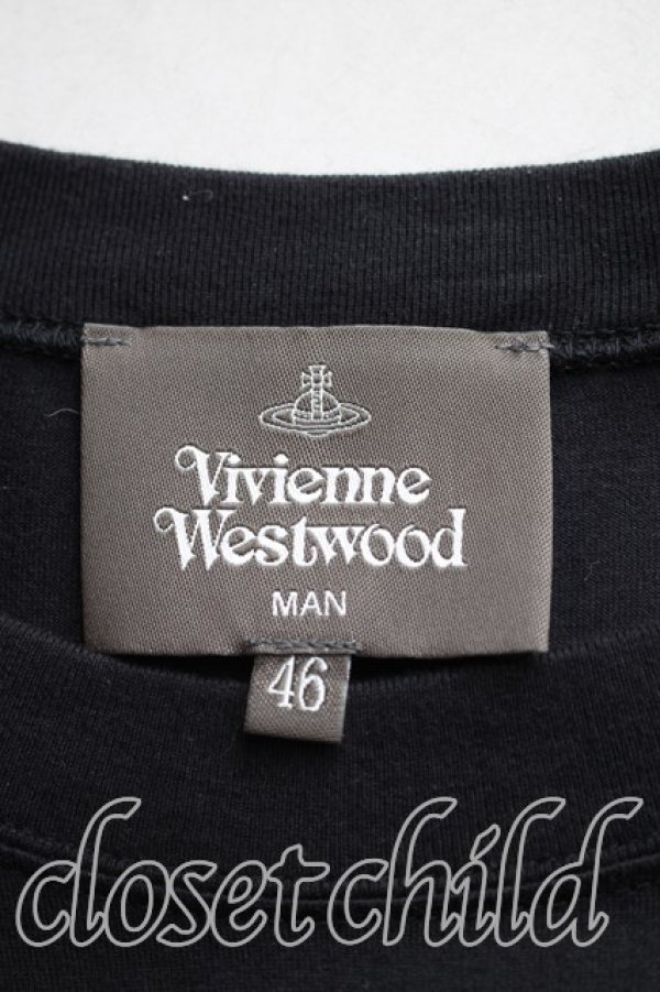 画像3: ヴィヴィアンウエストウッド 中古 / ボーンオーブTシャツ 46(メンズM相当) 黒  H-25-12-07-031-ts-IN-ZH (3)