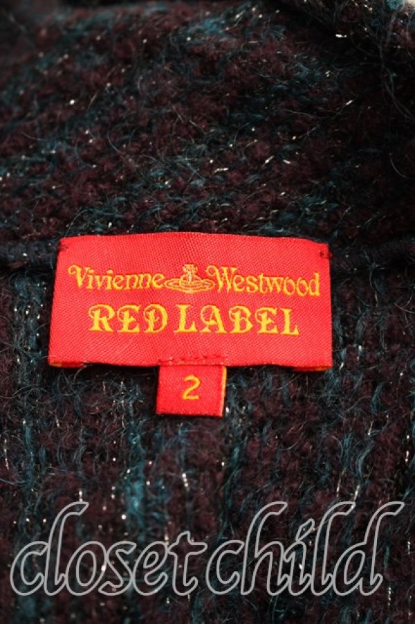 画像3: ヴィヴィアンウエストウッド 中古 / ラメ織ドルマンボレロ 2(9号相当) 紺  H-25-12-07-033-to-IN-ZH (3)