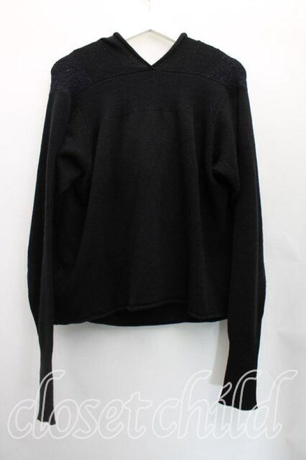 画像2: ANGLOMANIA 中古 / カットラスオーブ刺繍ニット 38(M相当) 黒  H-25-12-07-034-to-IN-ZH (2)