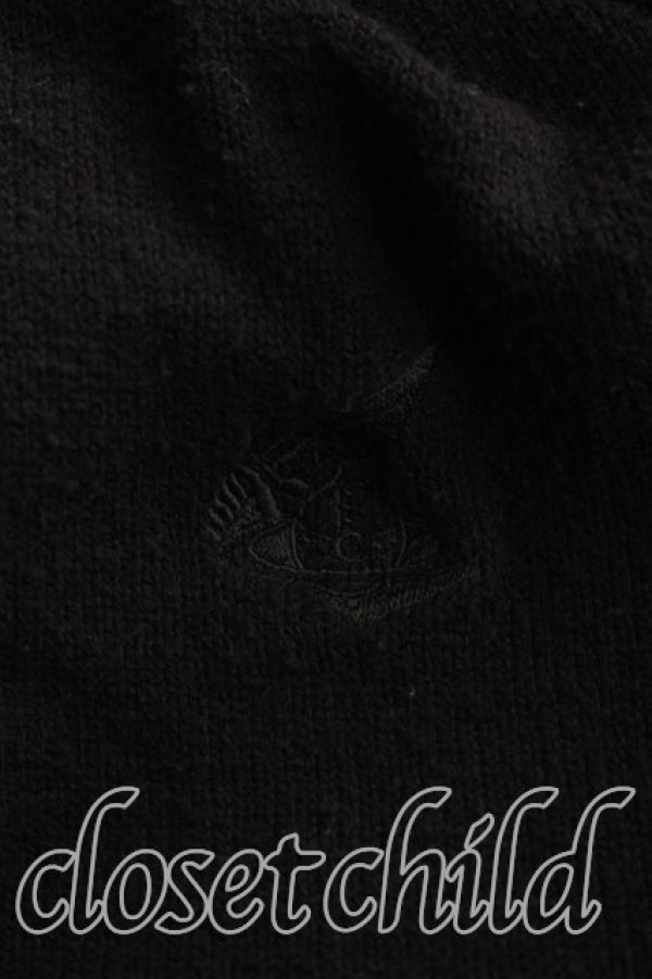 画像6: ANGLOMANIA 中古 / カットラスオーブ刺繍ニット 38(M相当) 黒  H-25-12-07-034-to-IN-ZH (6)