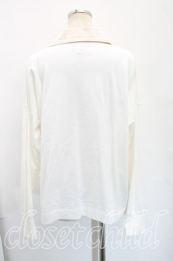 画像2: ヴィヴィアンウエストウッド 中古 / コットン度詰ジャージーハート衿ポロトップ 00(ワンサイズ) 白  H-25-12-07-037-to-IN-ZH (2)