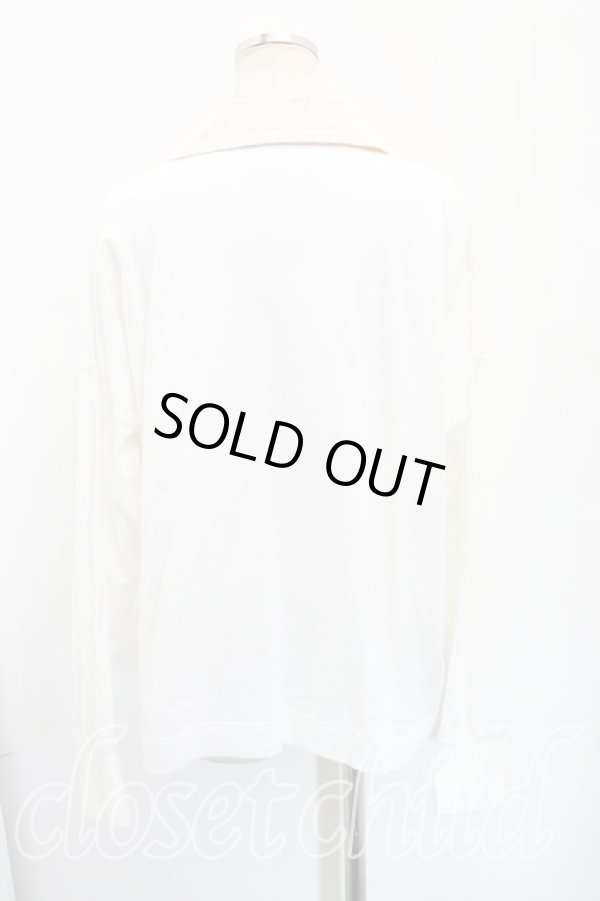 画像2: ヴィヴィアンウエストウッド 中古 / コットン度詰ジャージーハート衿ポロトップ 00(ワンサイズ) 白  H-25-12-07-037-to-IN-ZH (2)