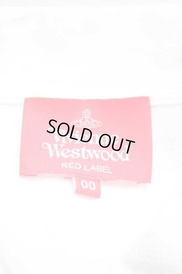 画像3: ヴィヴィアンウエストウッド 中古 / コットン度詰ジャージーハート衿ポロトップ 00(ワンサイズ) 白  H-25-12-07-037-to-IN-ZH (3)