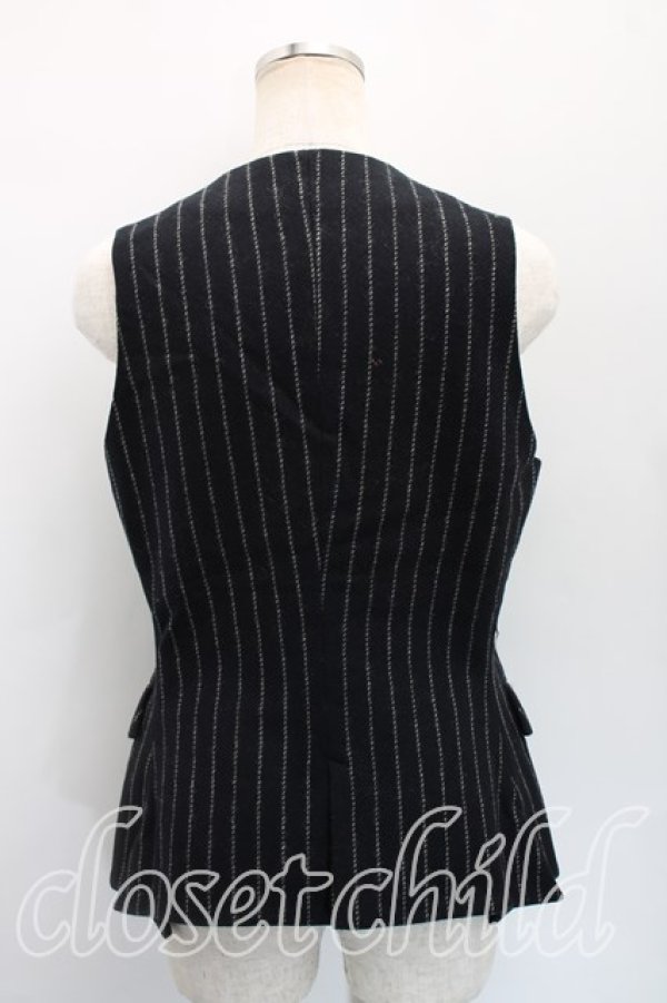 画像2: ヴィヴィアンウエストウッド 中古 / ストライプウエストコート 44（XL相当） 紺  H-25-12-07-040-to-OD-ZH (2)