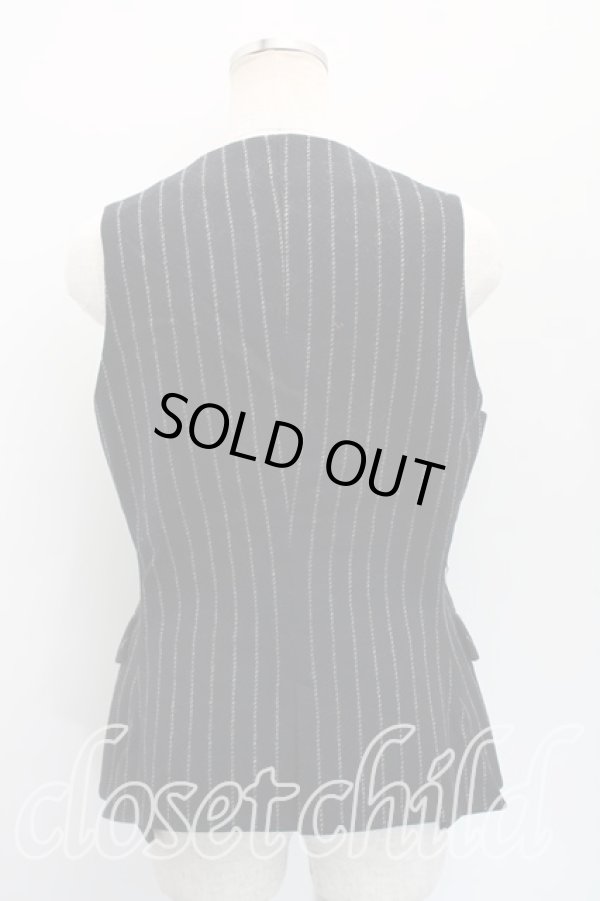 画像2: ヴィヴィアンウエストウッド 中古 / ストライプウエストコート 44（XL相当） 紺  H-25-12-07-040-to-OD-ZH (2)