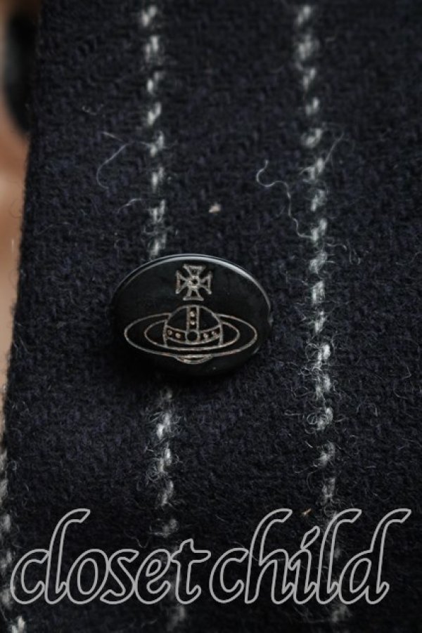 画像5: ヴィヴィアンウエストウッド 中古 / ストライプウエストコート 44（XL相当） 紺  H-25-12-07-040-to-OD-ZH (5)