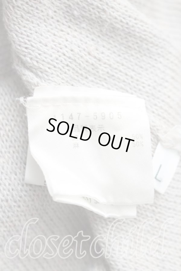 画像4: ヴィヴィアンウエストウッド 中古 / コットンニットノースリーブ L ベージュ  H-25-12-07-042-to-IN-ZH (4)