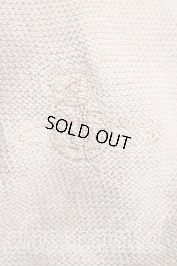 画像6: ヴィヴィアンウエストウッド 中古 / コットンニットノースリーブ L ベージュ  H-25-12-07-042-to-IN-ZH (6)